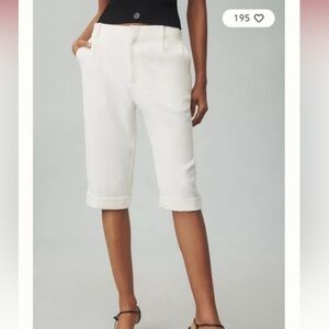 Anthropologie Maeve Longine Trouser Highwaist Short 2 Small